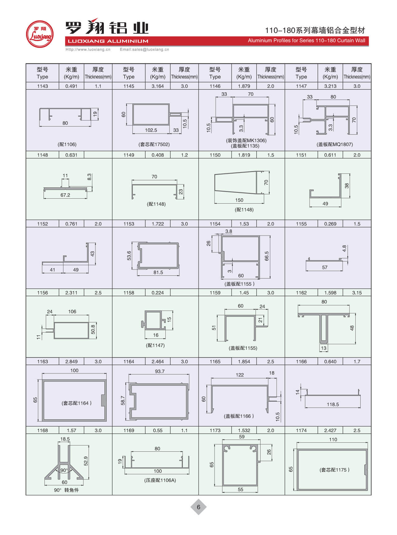 110-180系列常規幕墻