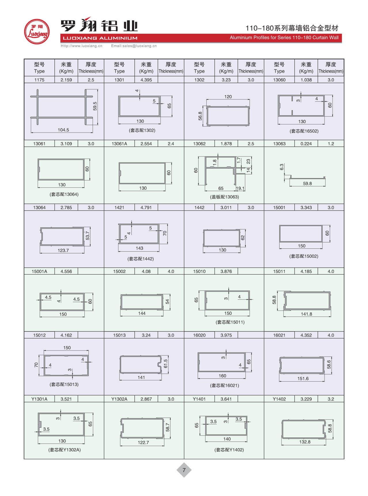 110-180系列常規幕墻